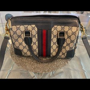 Authentic Vintage Gucci Boston Bag